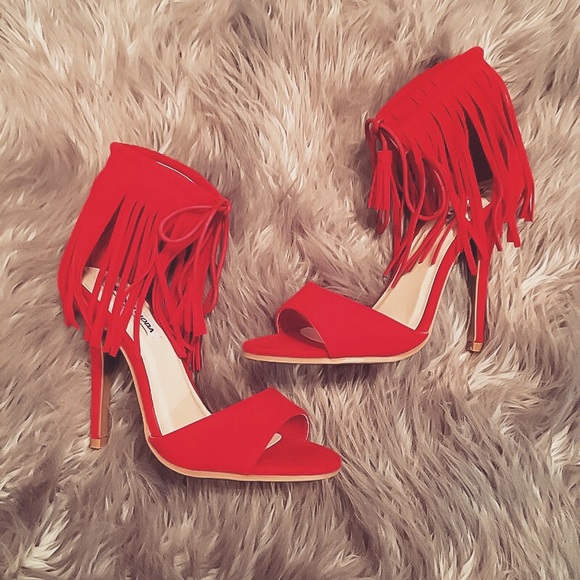 Sexy red fringe heels♥️ - Picture 5 of 5
